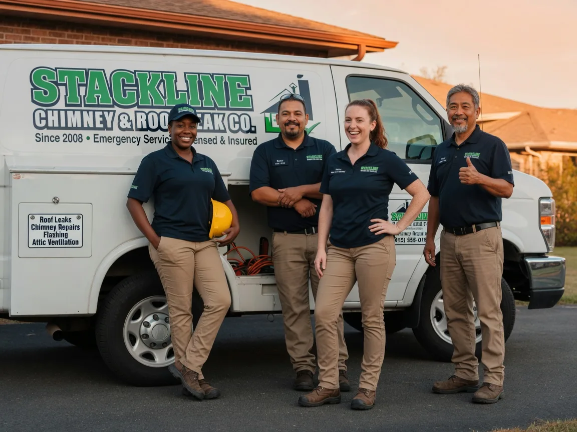 Chimney flashing repair company in New Point, IN